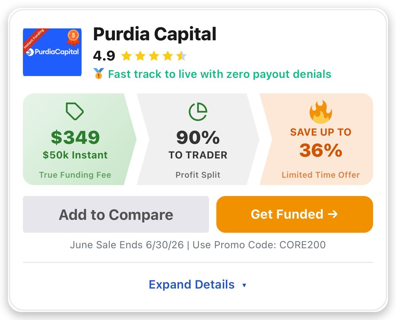 Purdia Capital card