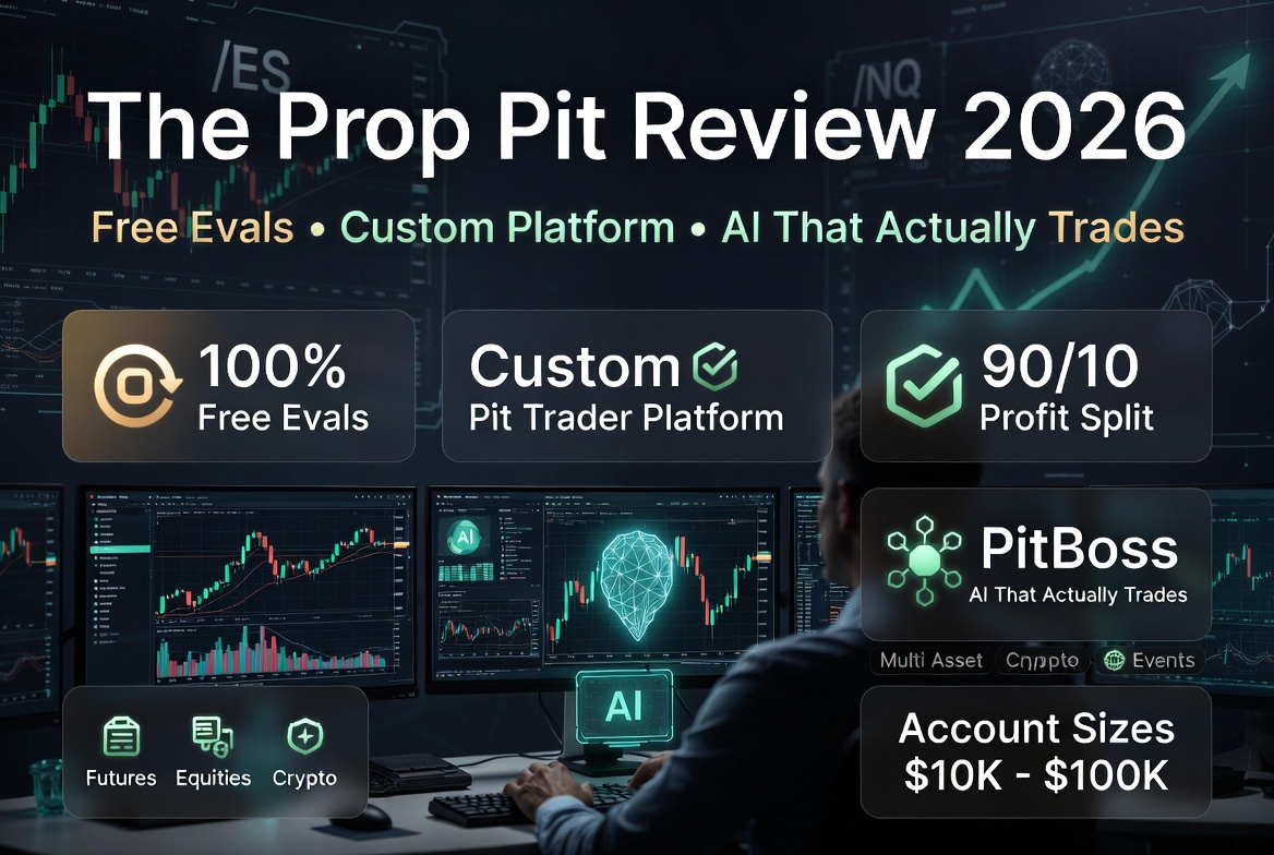 The Prop Pit Review 2026: Free Evals, Custom Platform & AI That Actually Trades